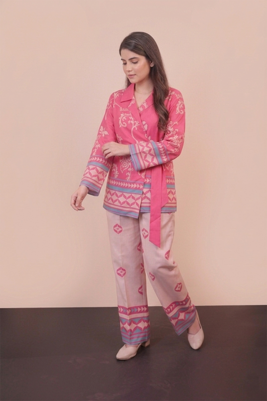 Printed wrap Co-ord Set