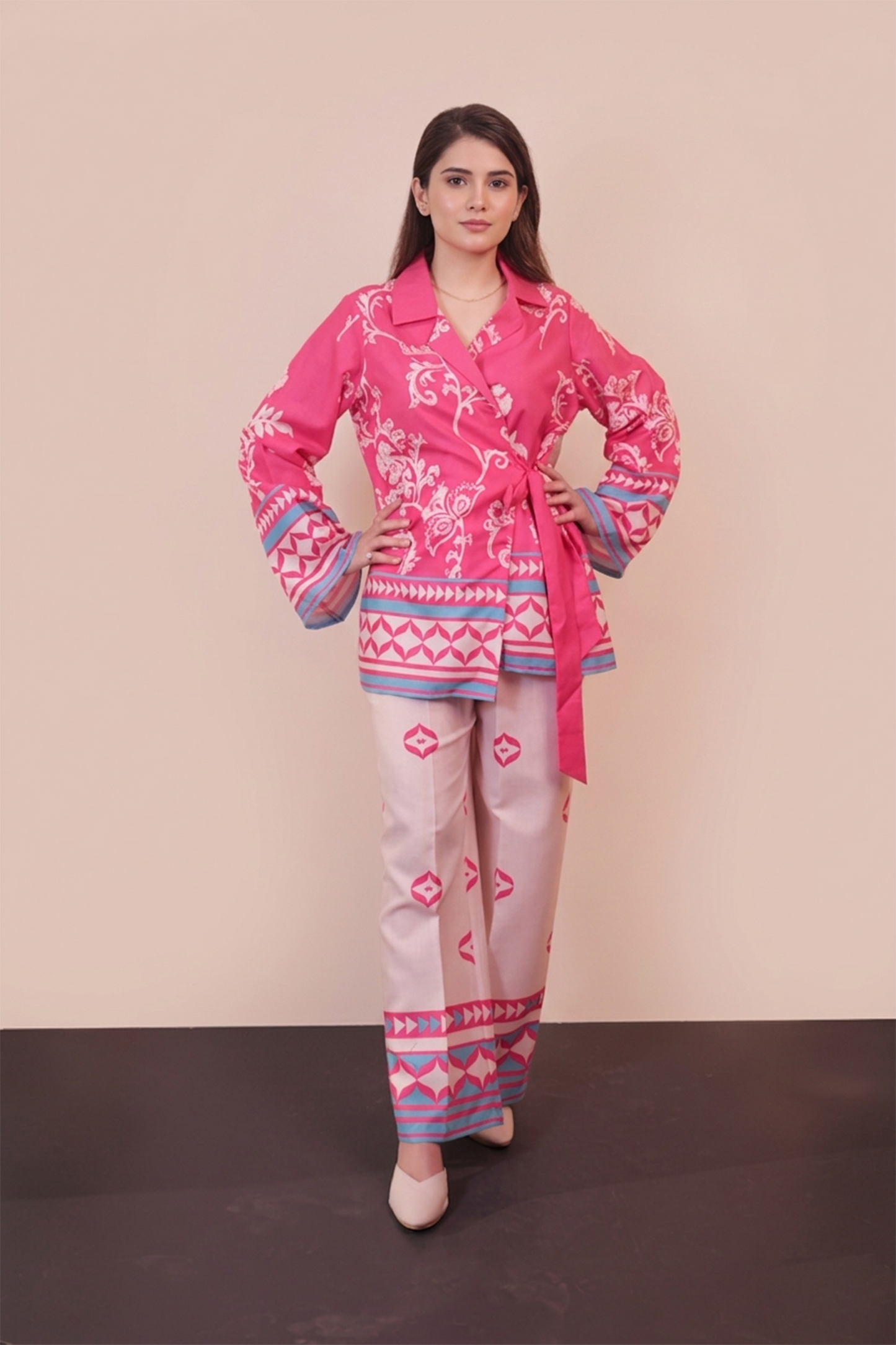 Printed wrap Co-ord Set