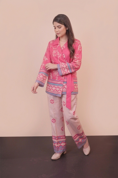 Printed wrap Co-ord Set