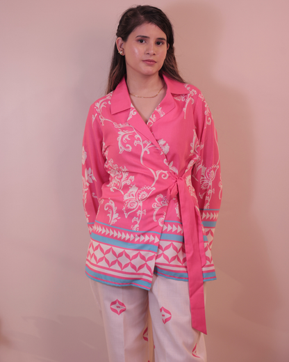 Printed wrap Co-ord Set