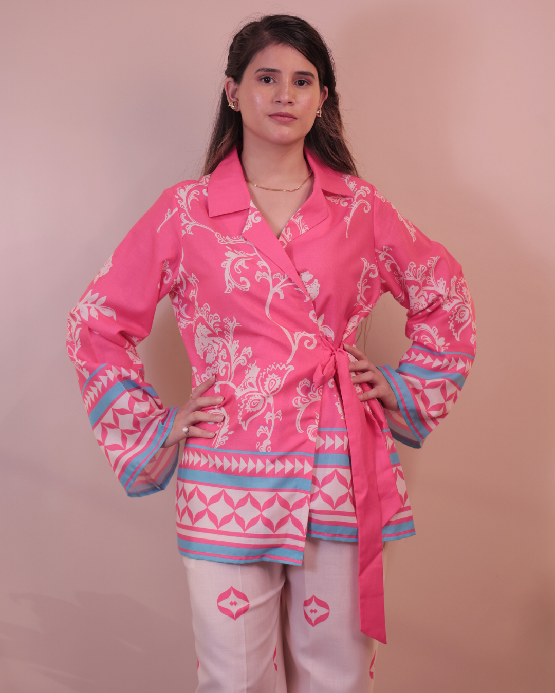 Printed wrap Co-ord Set