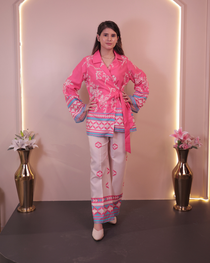 Printed wrap Co-ord Set