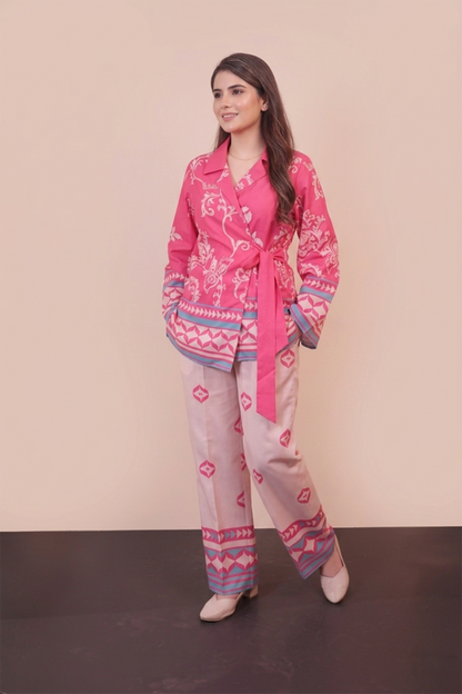Printed wrap Co-ord Set