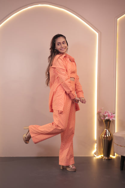 Schiffli Textured 3 PIECE Co-ord Set